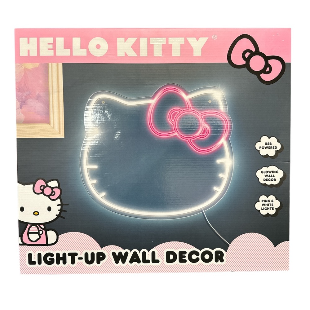 Hello Kitty Light-Up Wall Decor 17” x 15” - New in Box - Picture 1 of 6